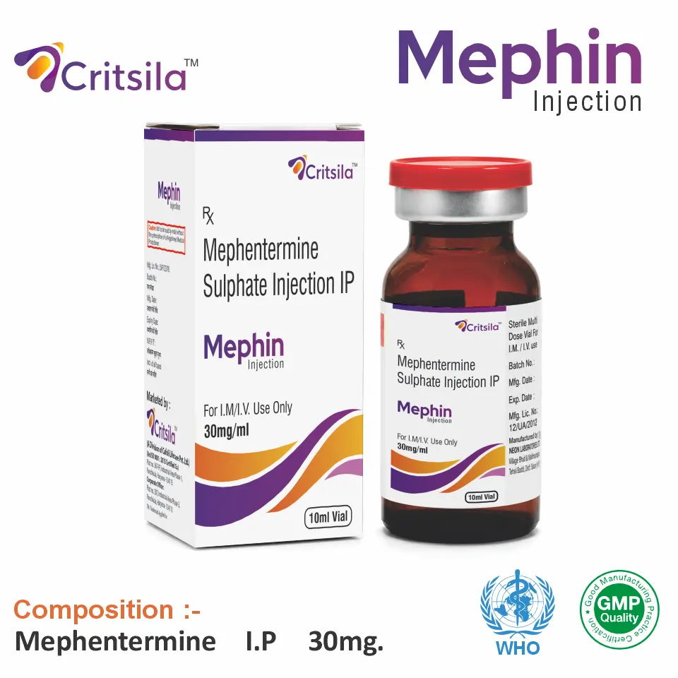 Mephentermine 30mg injection vial